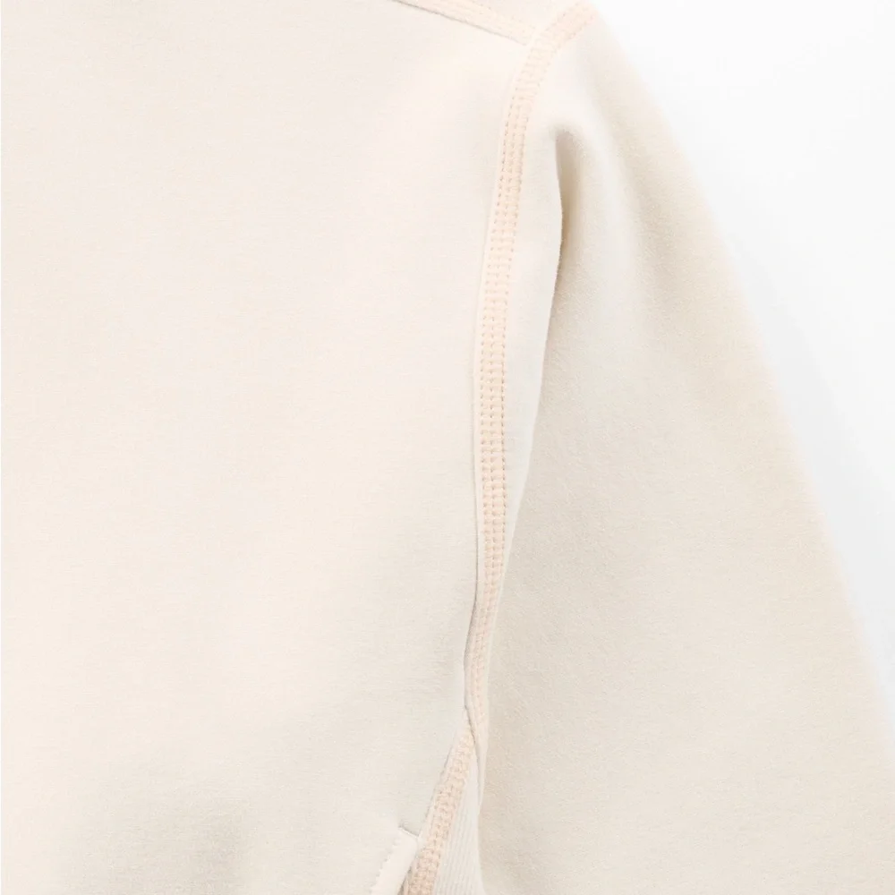 Athleta Forever Fleece 1/2 Zip High Hip Sweatshirt - Picture 4 of 10
